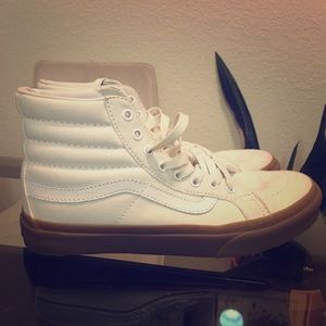 White high top Vans